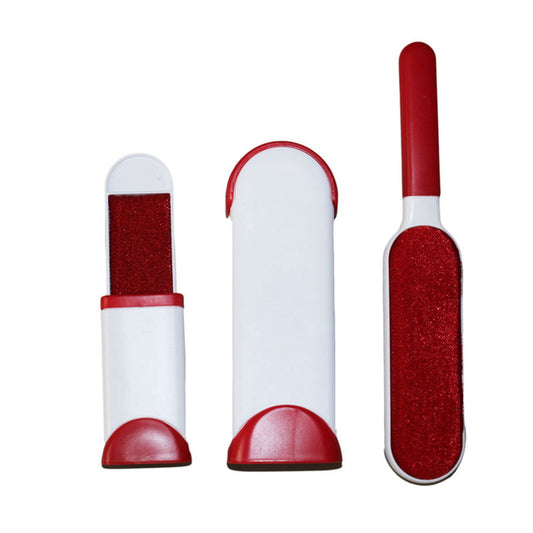 Pet Hair Remover with Self-Cleaning Base + Travel Size